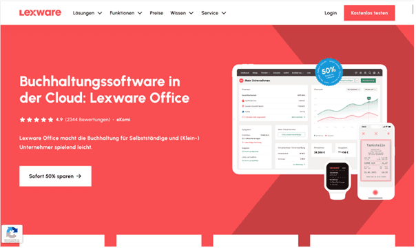 Screenshot Lexwareoffice