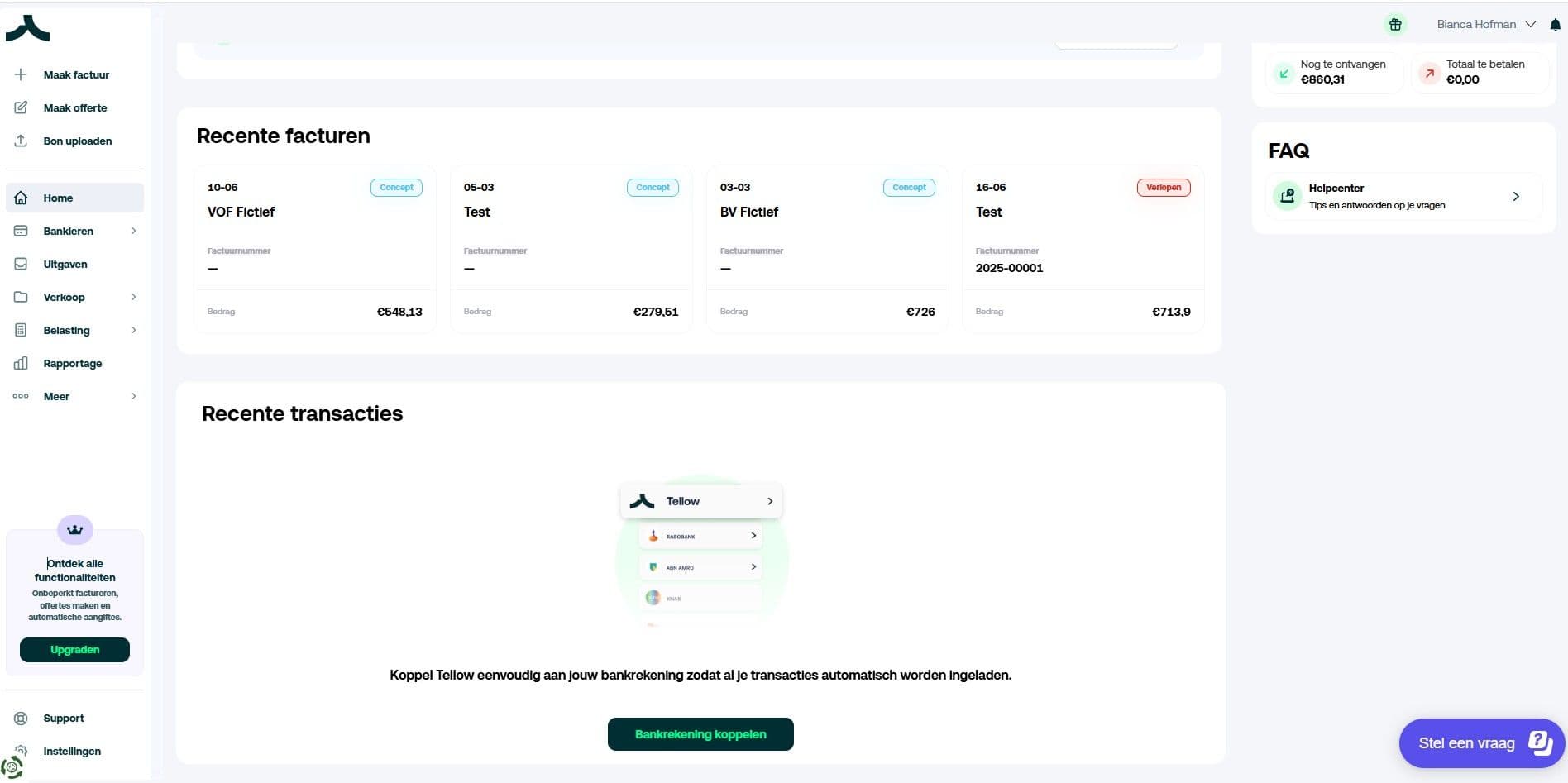 Tellow interface