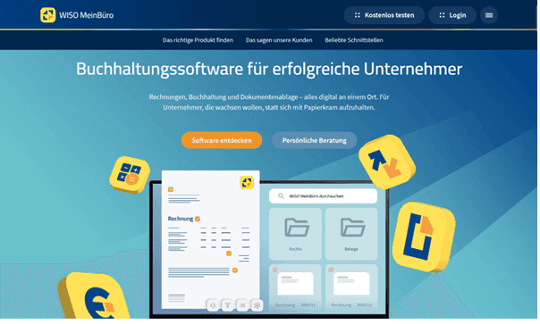 WISO MeinBüro Screenshot