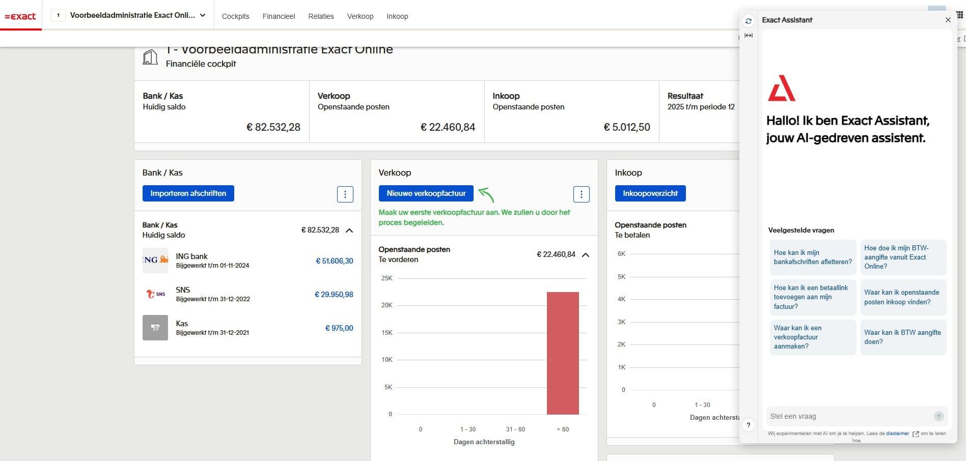 Interface Exact Online