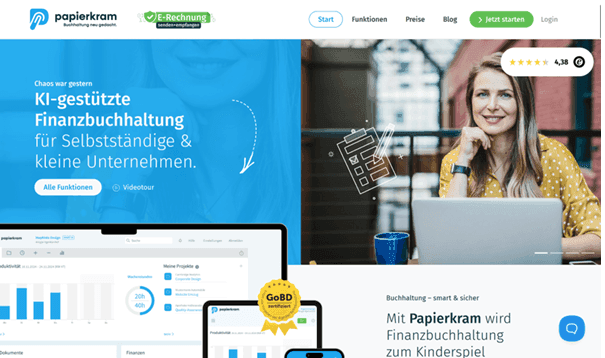 Papierkram Screenshot