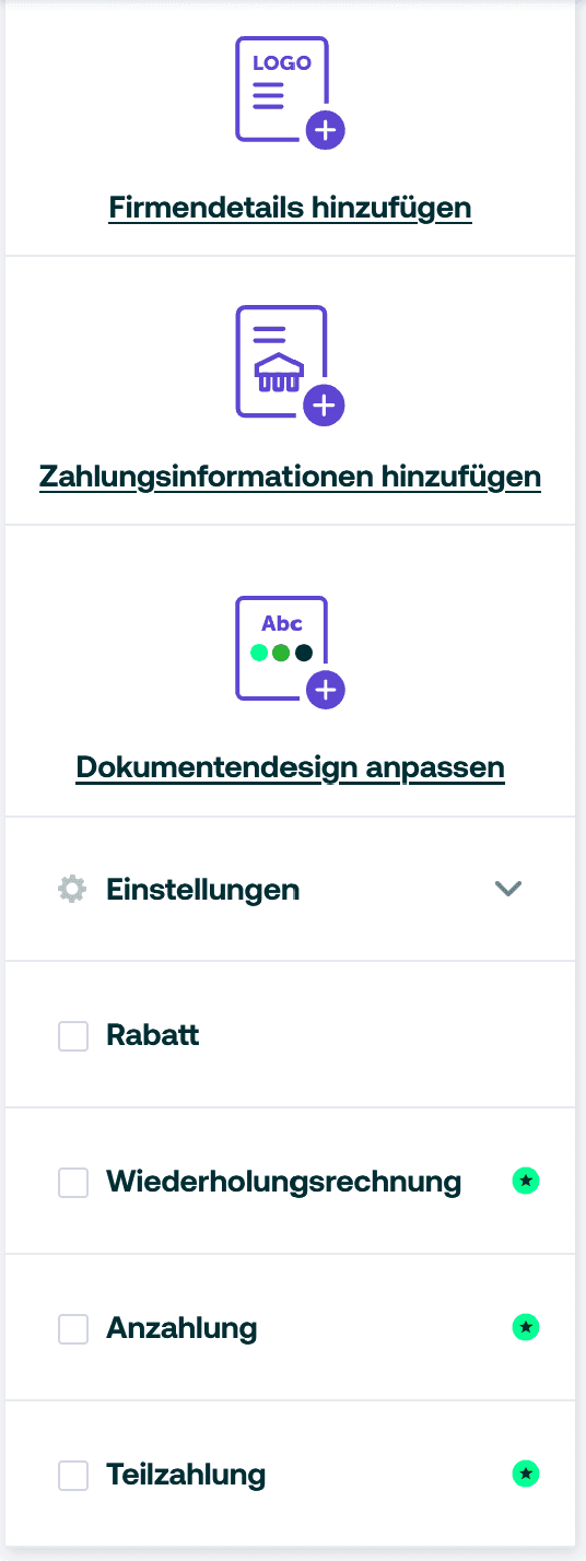 Du kannst auch Rabatt geben
