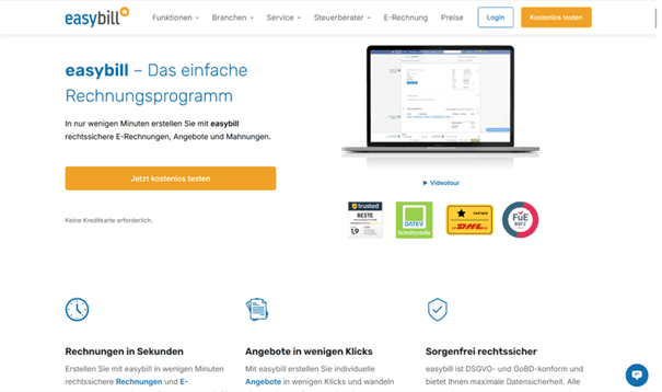 easybill Screenshot